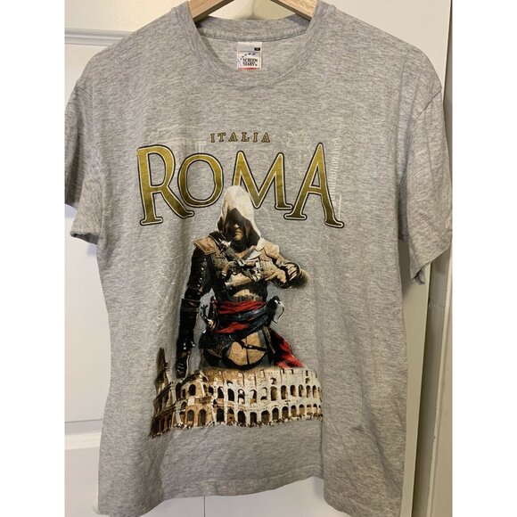 Roma Italia Vintage 80s 90s Shirt Souvenir Mens Sz‎ M Great - Picture 3 of 9